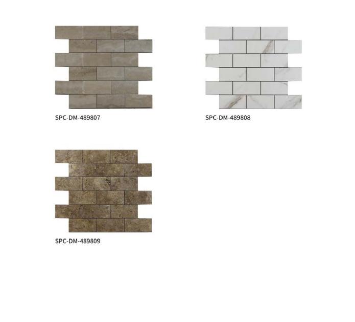 375x300 mm Staggered - Brick Texture Adhesive Mosaic Tiles (SPC - DM - 489807/489808/489809; APC - WD7101/WD7102/WD7103/WD7104/WD7105/WD7106)