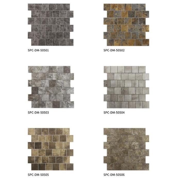 305x305 mm Staggered - Brick Stone - Texture Adhesive Mosaic Tiles (SPC - DM - 50501/50502/50503/50504/50505/50506/50507/50508)