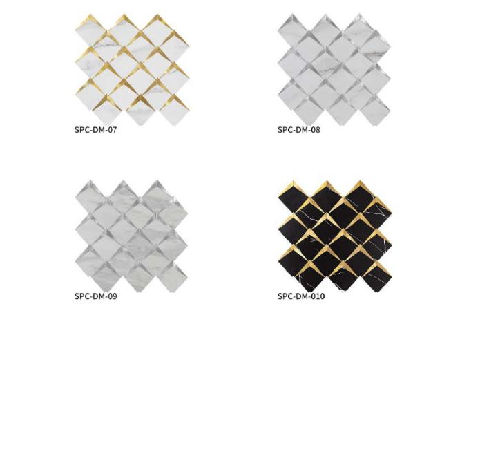 265x265 mm Diamond - Shaped Stone - Texture Adhesive Mosaic Tiles (SPC - DM - 01/02/03/04/05/06/07/08/09/010)