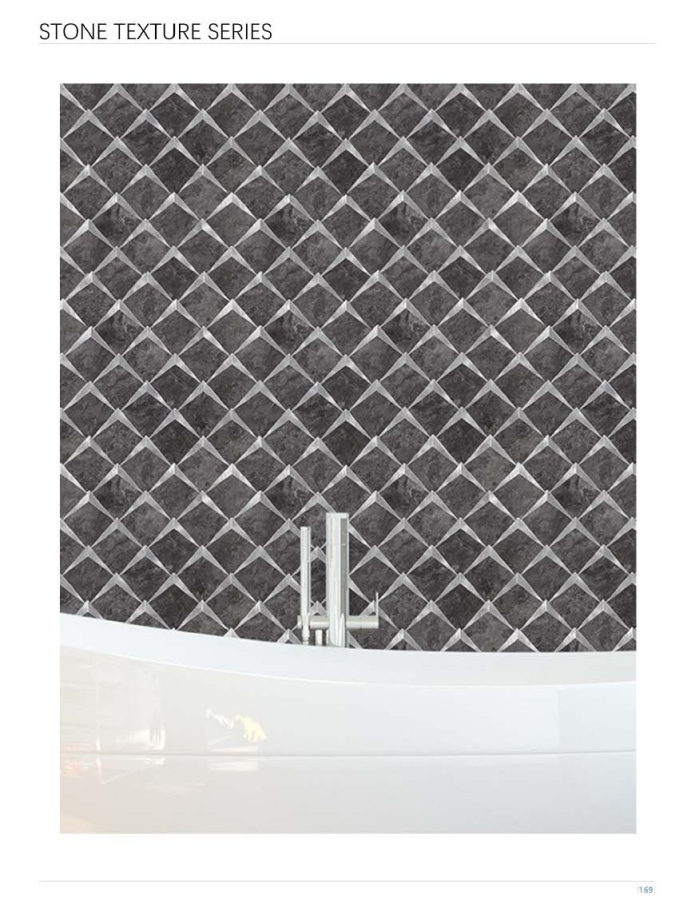265x265 mm Diamond - Shaped Stone - Texture Adhesive Mosaic Tiles (SPC - DM - 01/02/03/04/05/06/07/08/09/010)