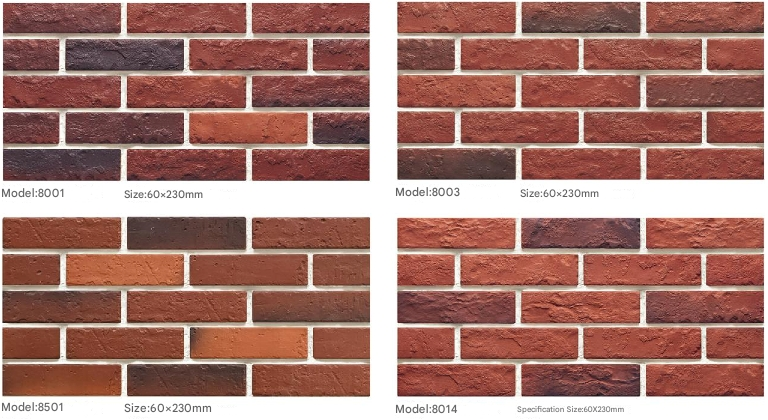 60x230mm Cultural Brick - Look Wall Tiles (P901/P903/P904/P908/P909/R901/R914/E901/B901/B914/E903/8011/8014/8091)