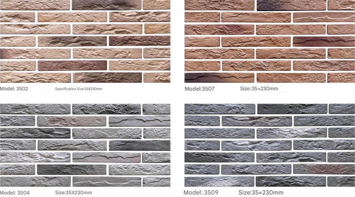 60x230mm & 35x230mm Sandstone - Look Cultural Brick Tiles (1001/1003/1004/83301/83304/83305/3502/3507/3504/3509/83301/83304/83305)