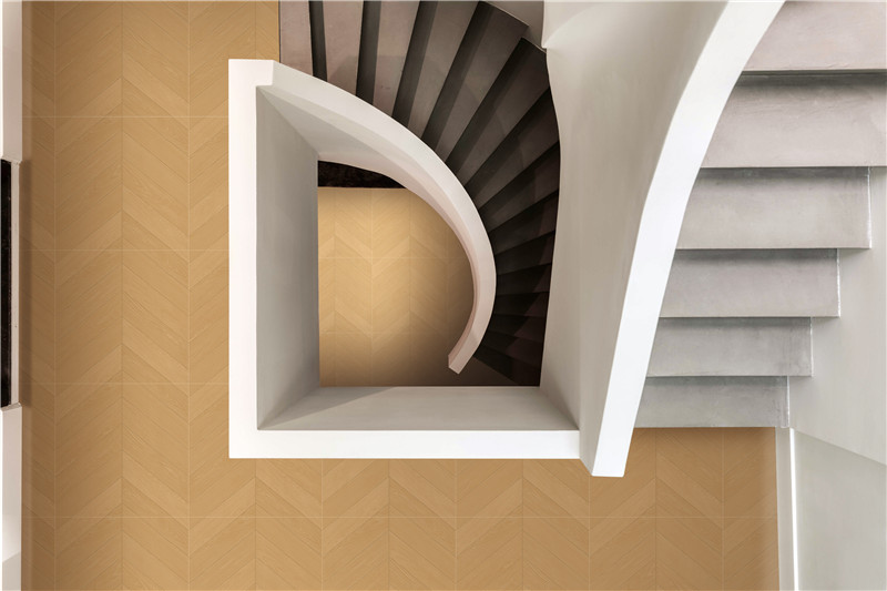 800x800mm & 600x600mm Herringbone Wood - Grain Textured Tiles | Models: 80K36, 60K36