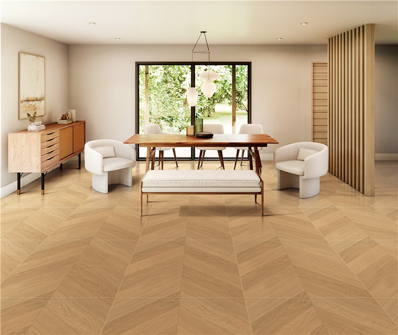 800x800mm & 600x600mm Herringbone Wood - Grain Textured Tiles | Models: 80K37, 60K37