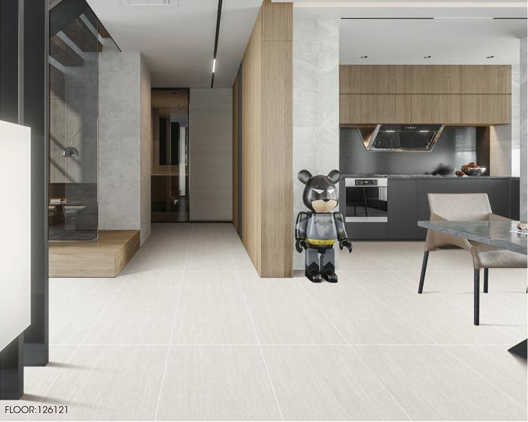 600x1200mm Light Wood - Grain Carved Texture Tiles | Model: 126121