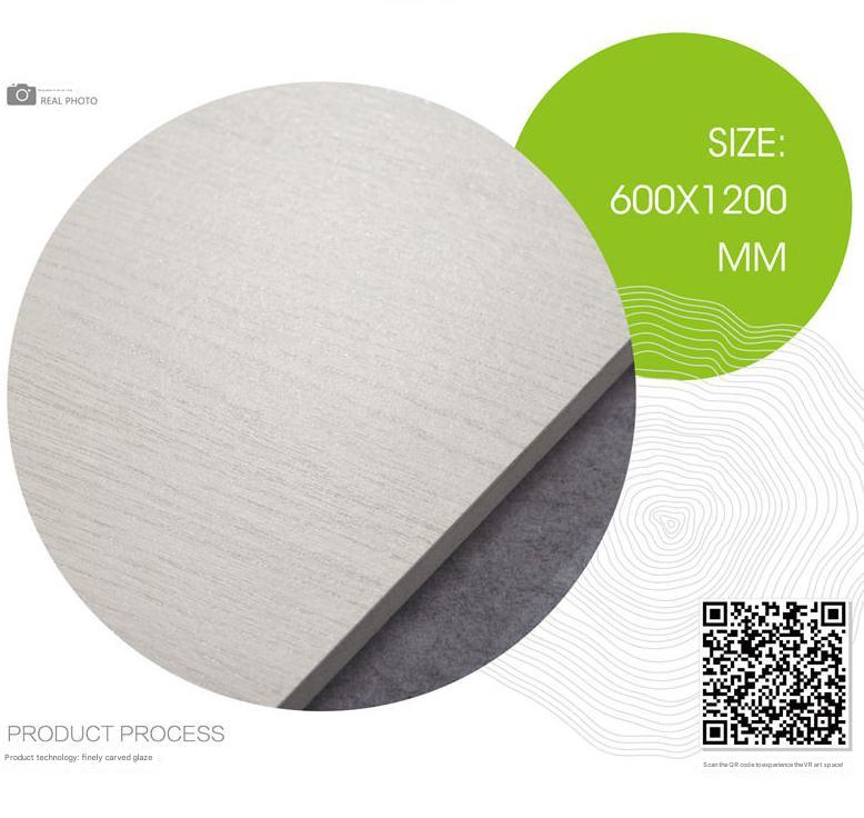 600x1200mm Light Wood - Grain Carved Texture Tiles | Model: 126121
