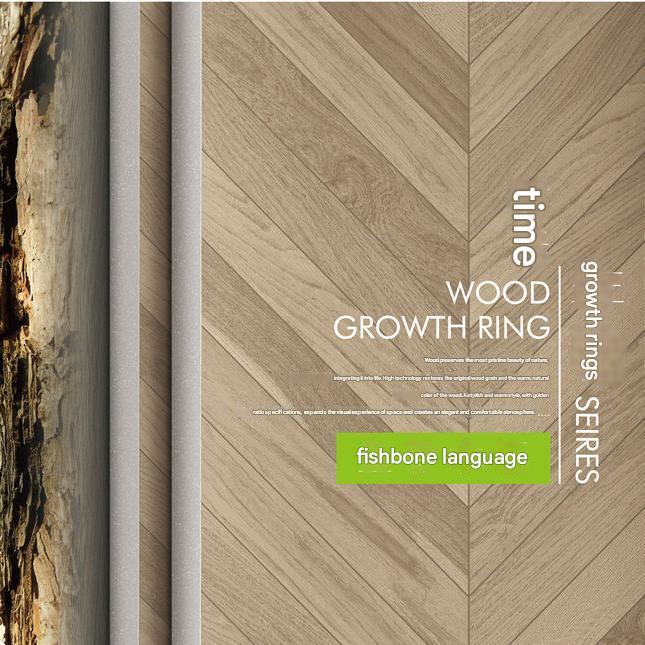 600x1200mm Light Brown Herringbone Wood - Look Tiles | Model: 126135