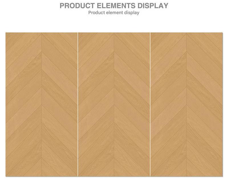 600x1200mm Light Brown Herringbone Wood - Grain Tiles | Model: 126136
