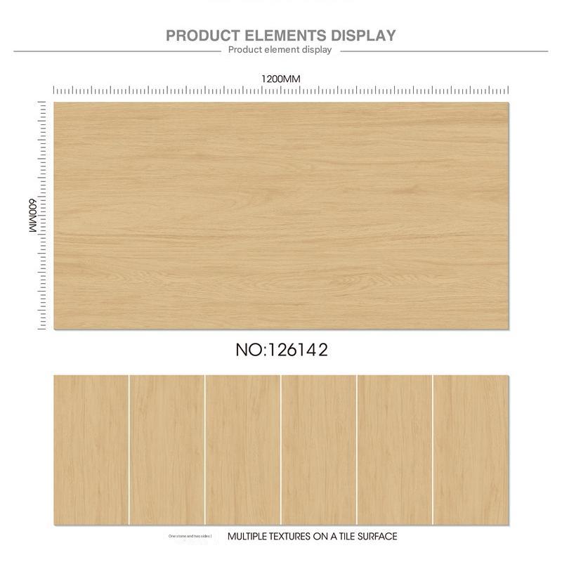 600×1200mm Wood - Grain Carved Tile, Model NO:126142