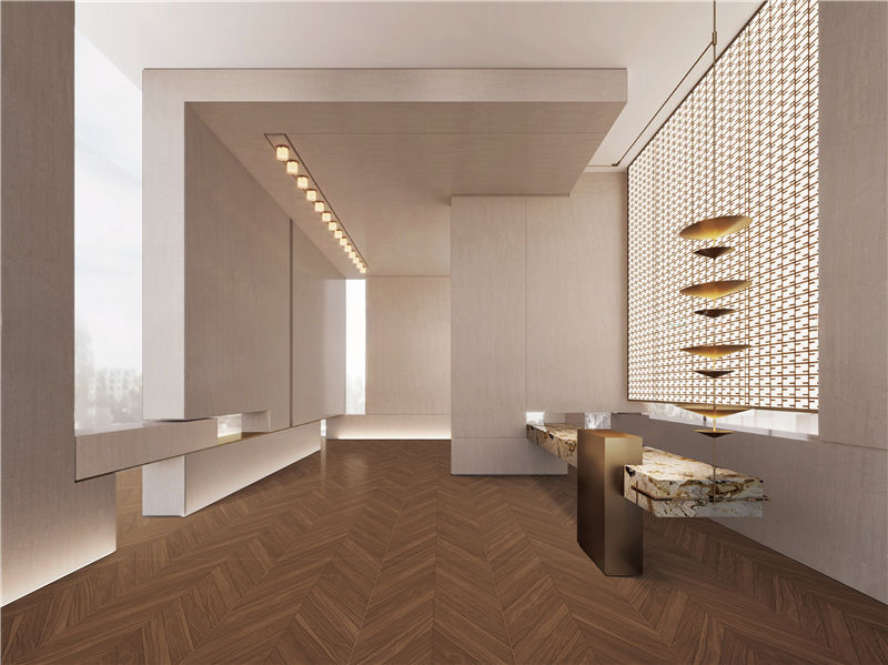 600×1200mm Herringbone Wood - Patterned Tile, Model NO:126143