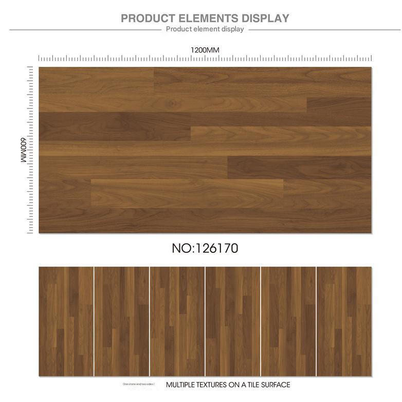 600×1200mm Herringbone Wood - Patterned Matte Tile, Model NO: TQ02-126170