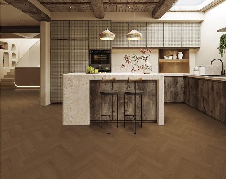 600×1200mm Herringbone Wood - Patterned Matte Tile, Model NO: TQ02-126175