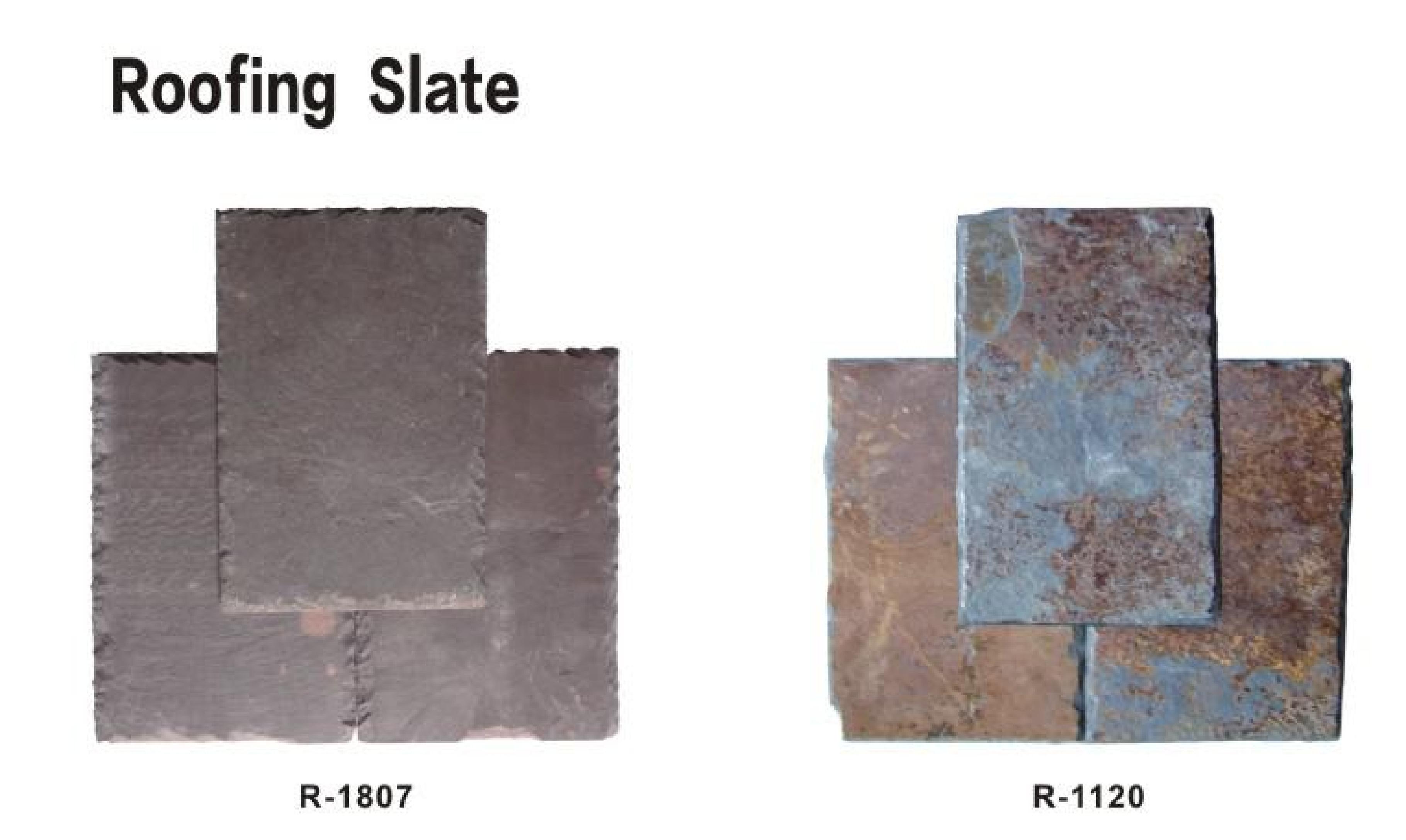 Natural Stone Roofing Slate Assortment, Model NO:TQ18-R - 1807 & R - 1120