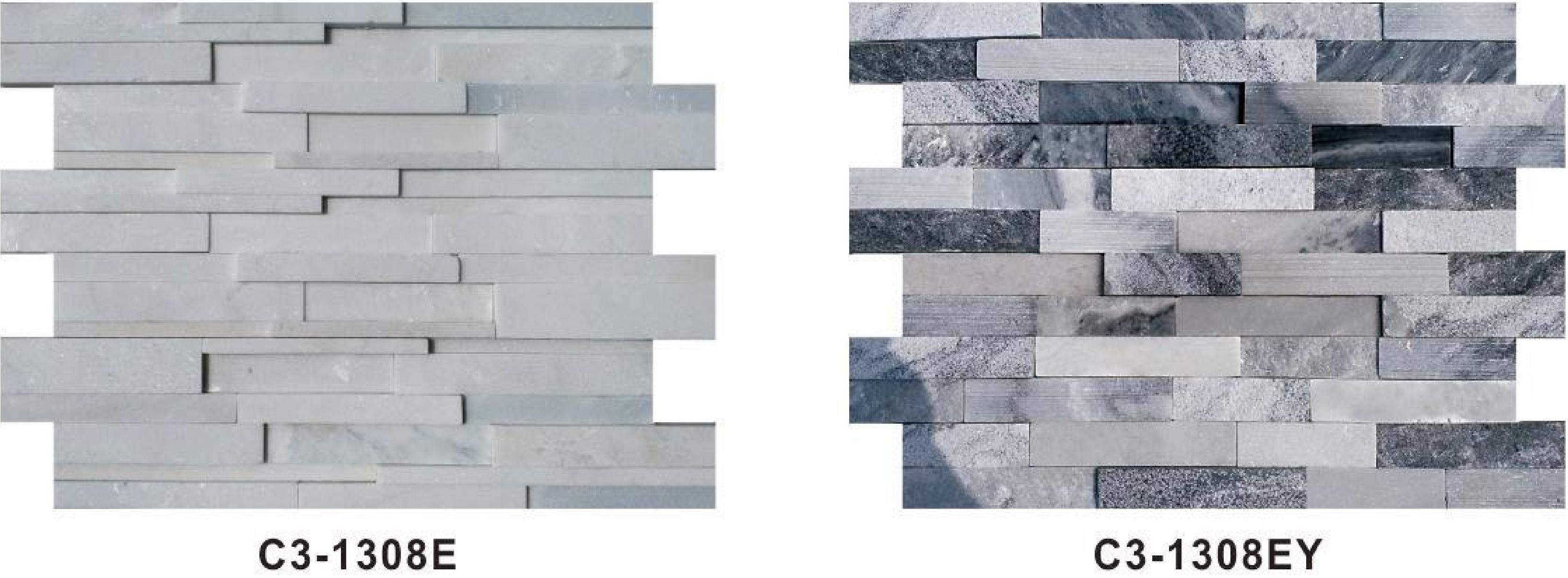 150×550mm & 150×600mm Loose Stone Veneers, Models:TQ18- C3 - 1308X - F, C3 - 1308EY - H, C3 - GBMW - H, C3 - 1308E - F, CZ - 1808Y