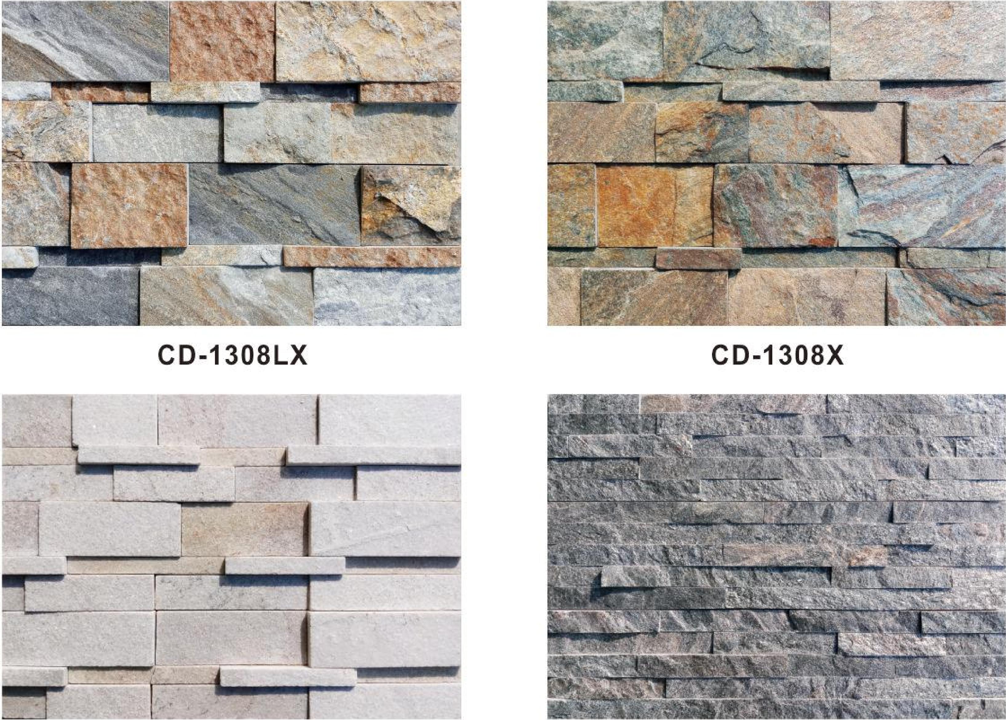 150×600mm Classic Ledgestone, Models: TQ18-C-1308LX, C-CYL, C-1309D2, C-014T, C-1309Y