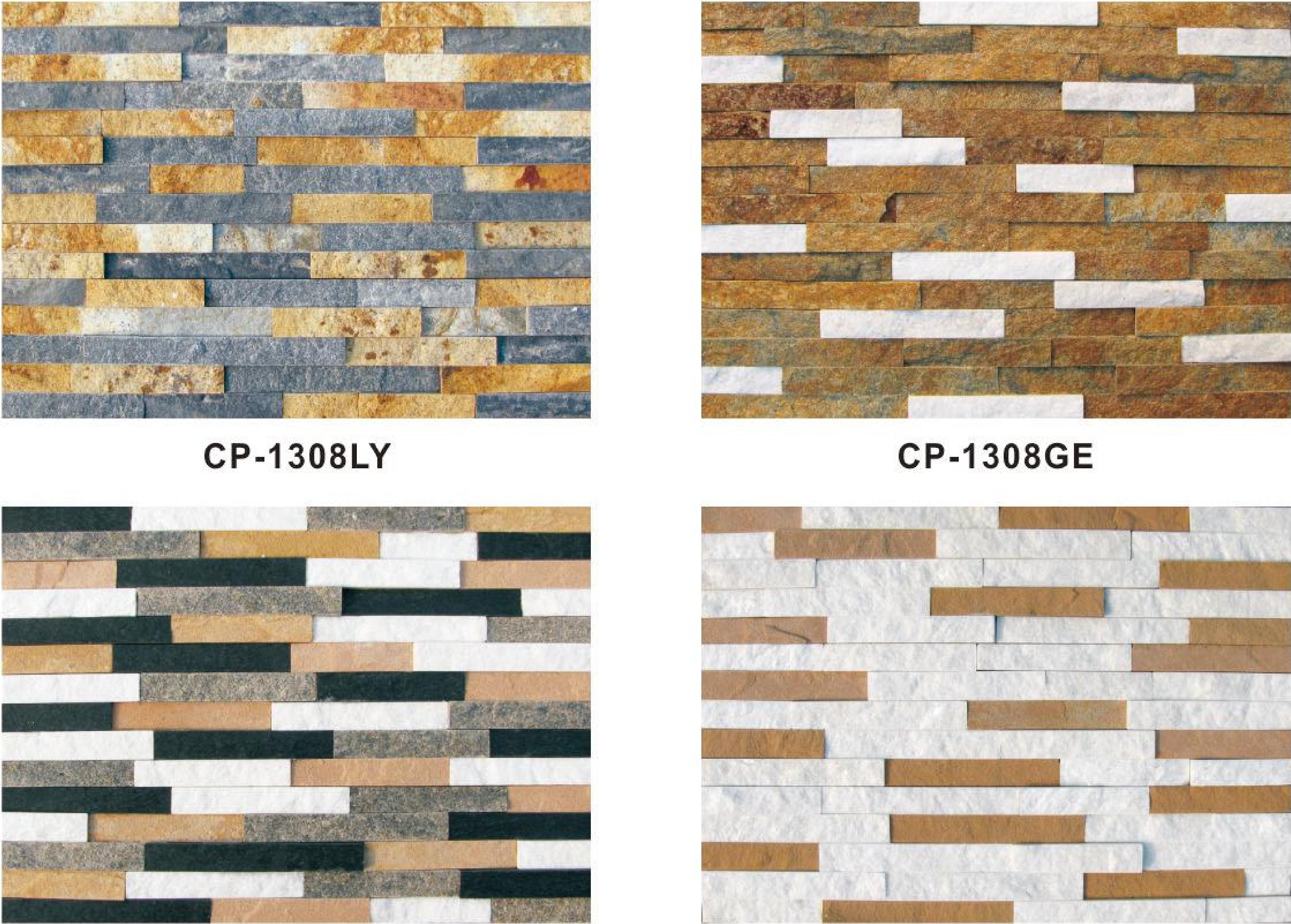 150×600mm Mixed Strips Stone Veneers, Models: TQ18-CP - DEYCA, CP - DEYC, CP - LEC, CP - DEC, CP - 1308LY