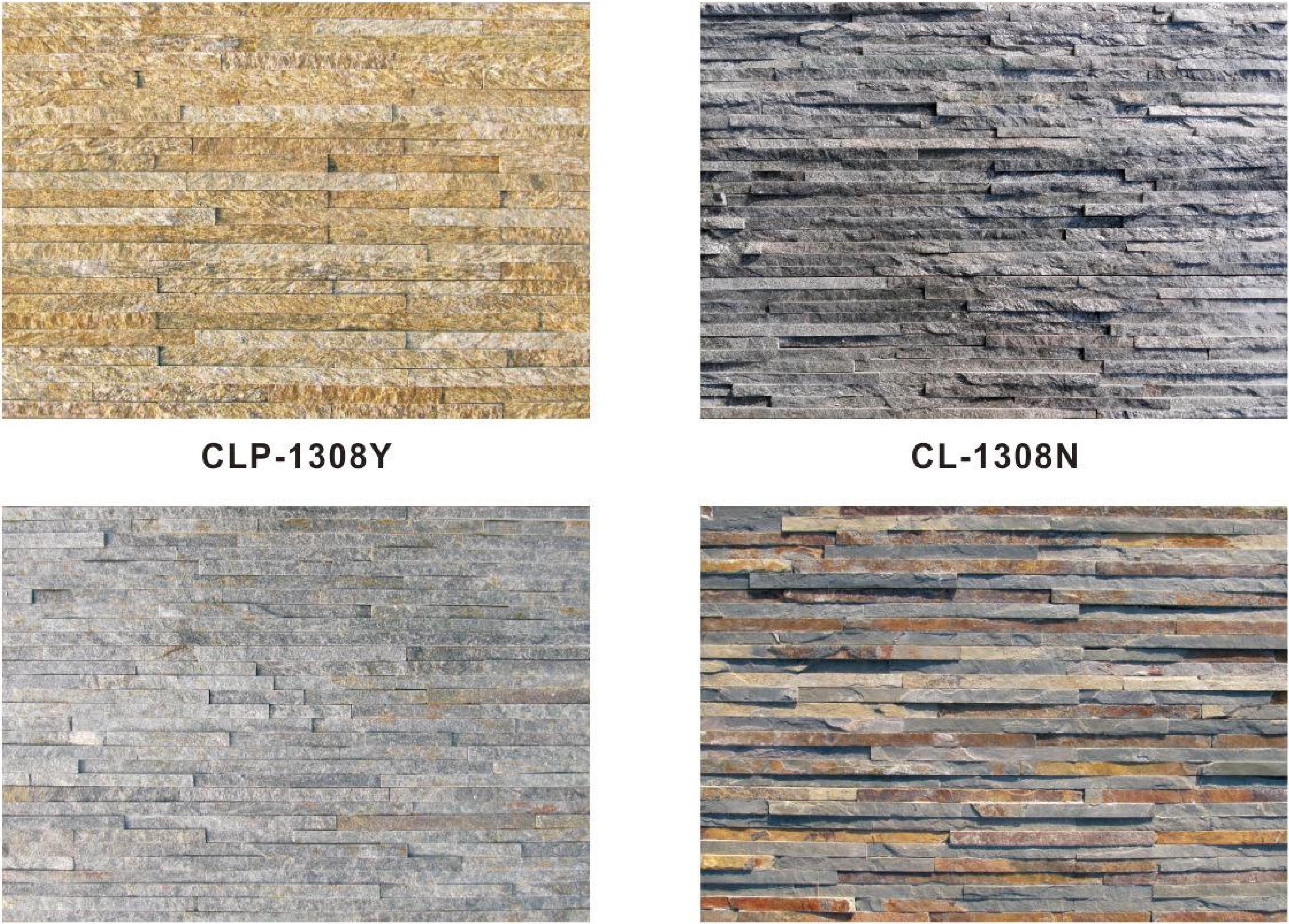 150×600mm waterfall stone, natural stone veneer, multi - color stone cladding, exterior wall decor, textured stone TQ18-CL-014 CLC-014
