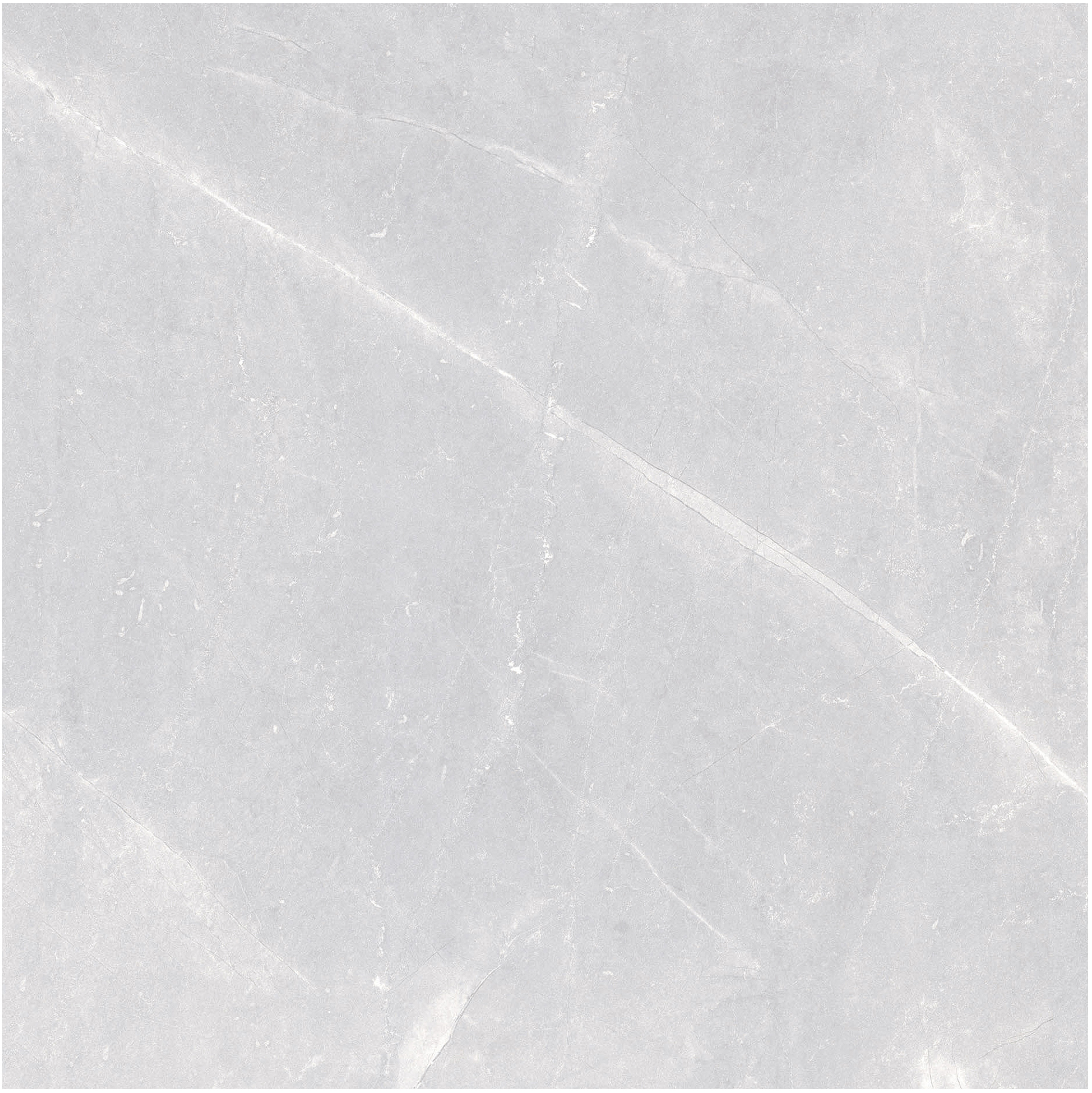 60×60cm Light Gray Marble - Effect Matt Tile, Model: TQ01 - RS - 66007RM