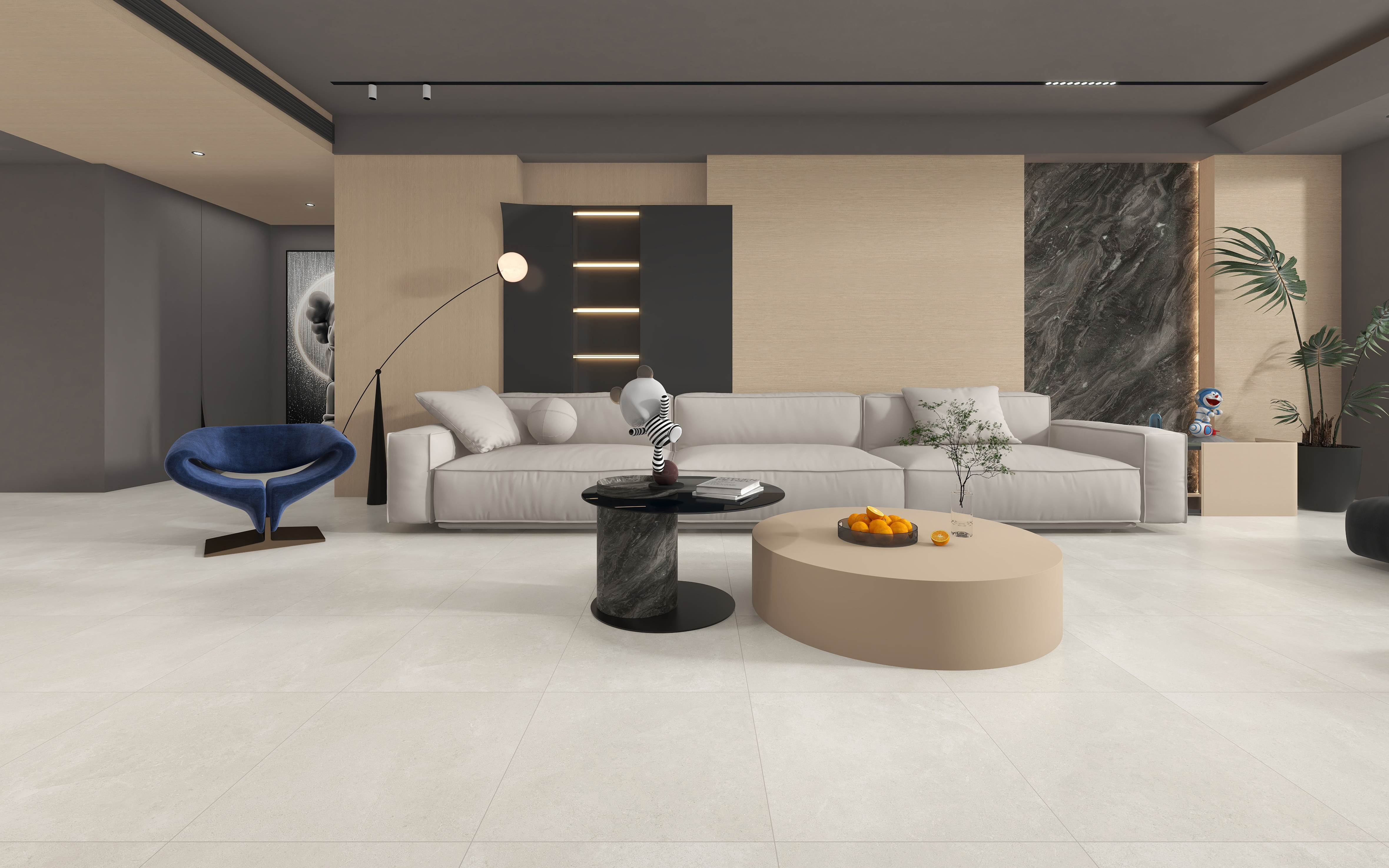 60×60cm Beige Matt Tile, Model: TQ01 - RS - 66061RM