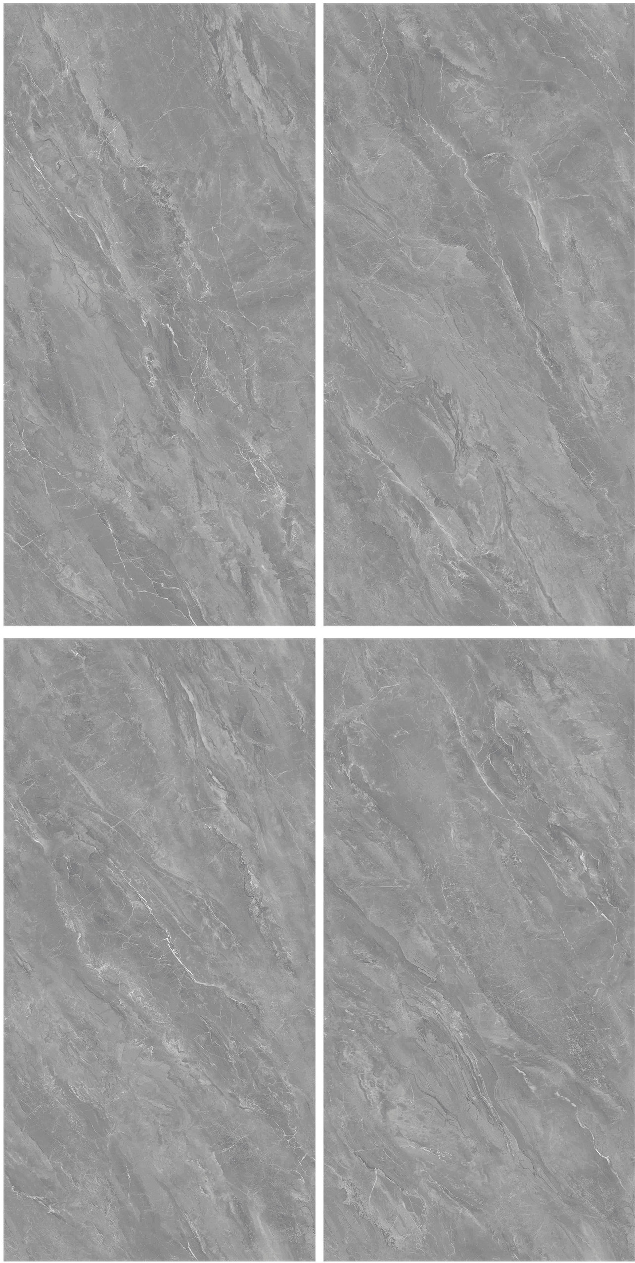 60×120cm Gray Marble - Effect Glossy Tile, Model: TQ01 - RS - 1330P