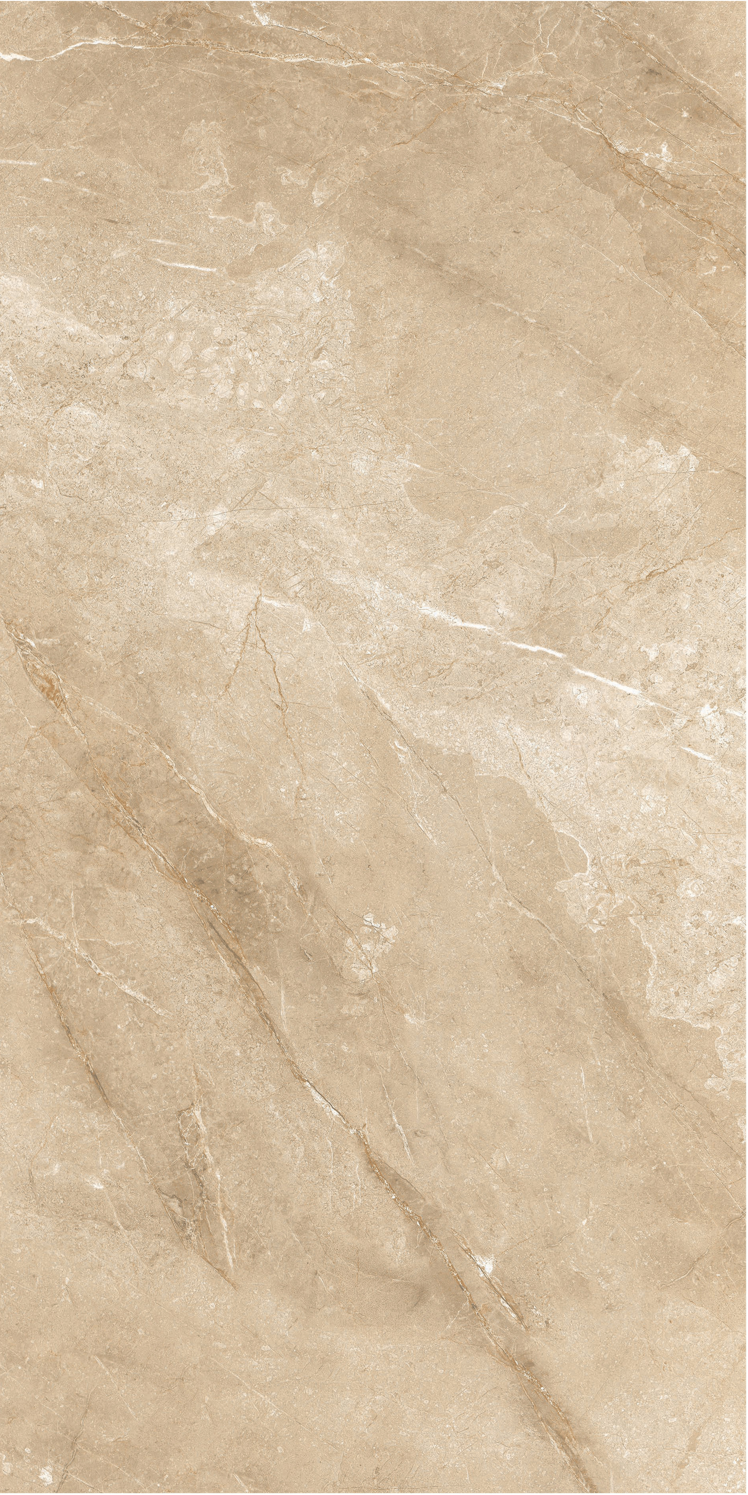 60×120cm Beige Marble - Effect Glossy Tile, Model: TQ01 - RS - 61205P