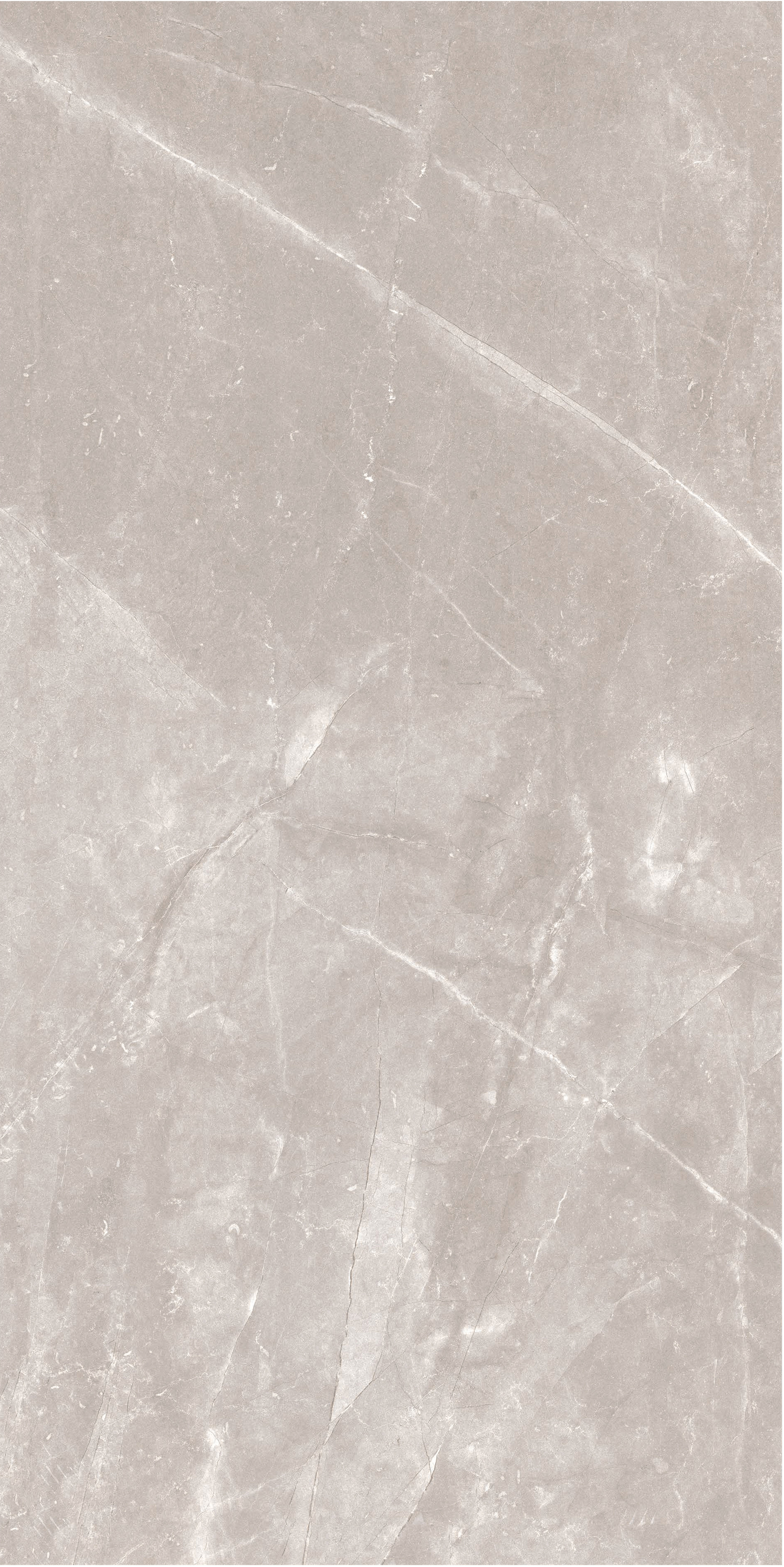 60×120cm Light Gray Marble - Effect Glossy Tile, Model: TQ01 - RS - 61207P
