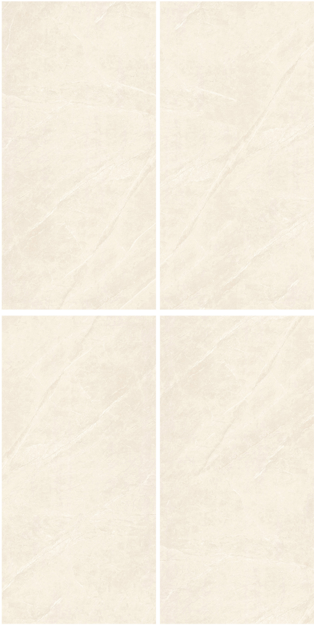 60×120cm Beige Marble - Effect Glossy Tile, Model: TQ01 - RS - 61209P