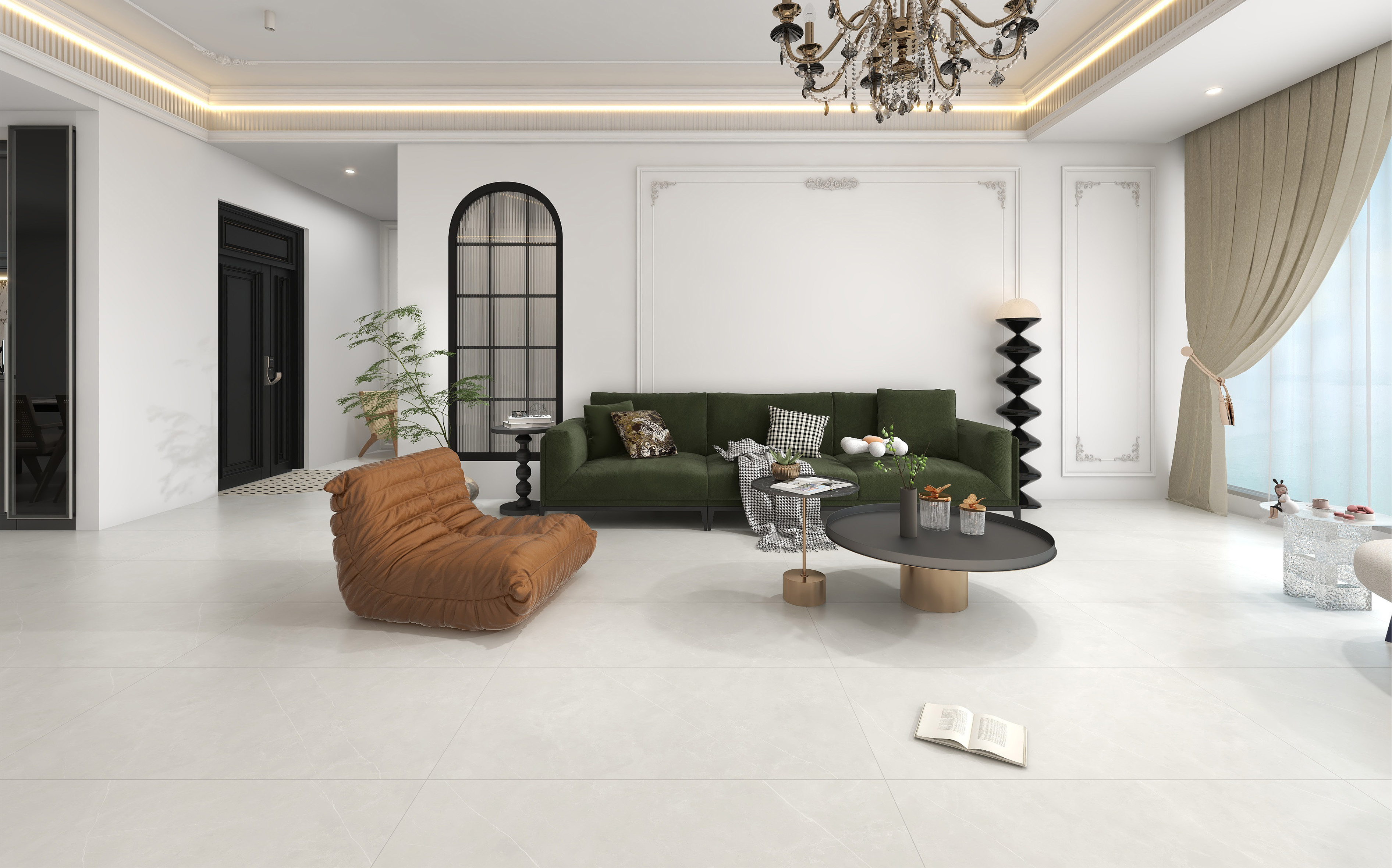 60×120cm Light Gray Matt Tile, Model: TQ01 - RS - 003RM