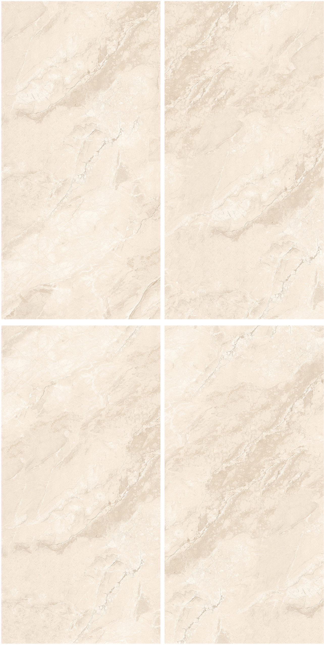 60×120cm Beige Marble - Effect Matt Tile, Italian Design, Model: TQ01 - RS - 61203RM