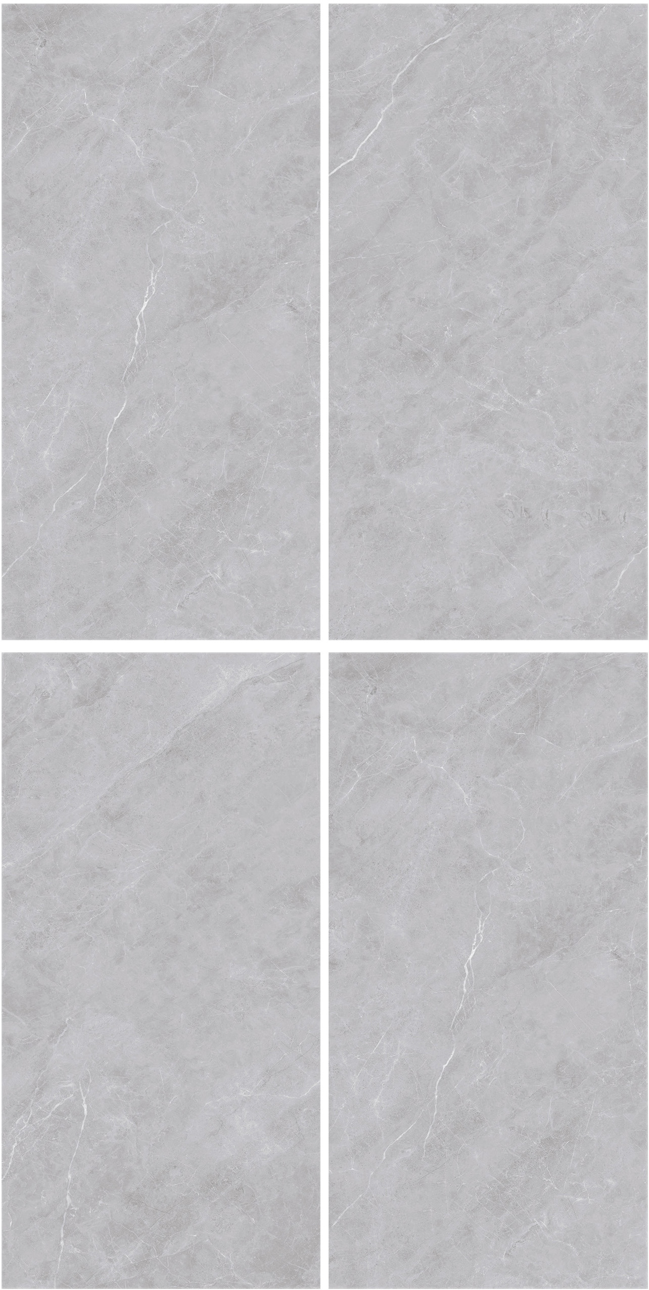 60×120cm Gray Marble - Effect Matt Tile, Italian Design, Model: TQ01 - RS - 61215RM