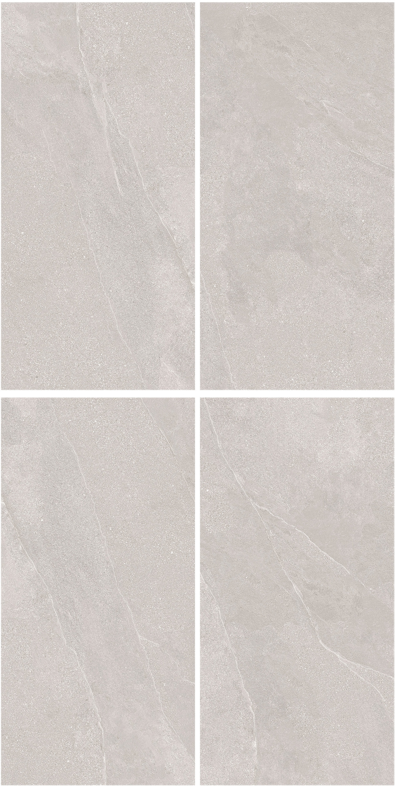 60×120cm Light Gray Matt Tile, Italian Design, Model: TQ01 - RS - 61216RM