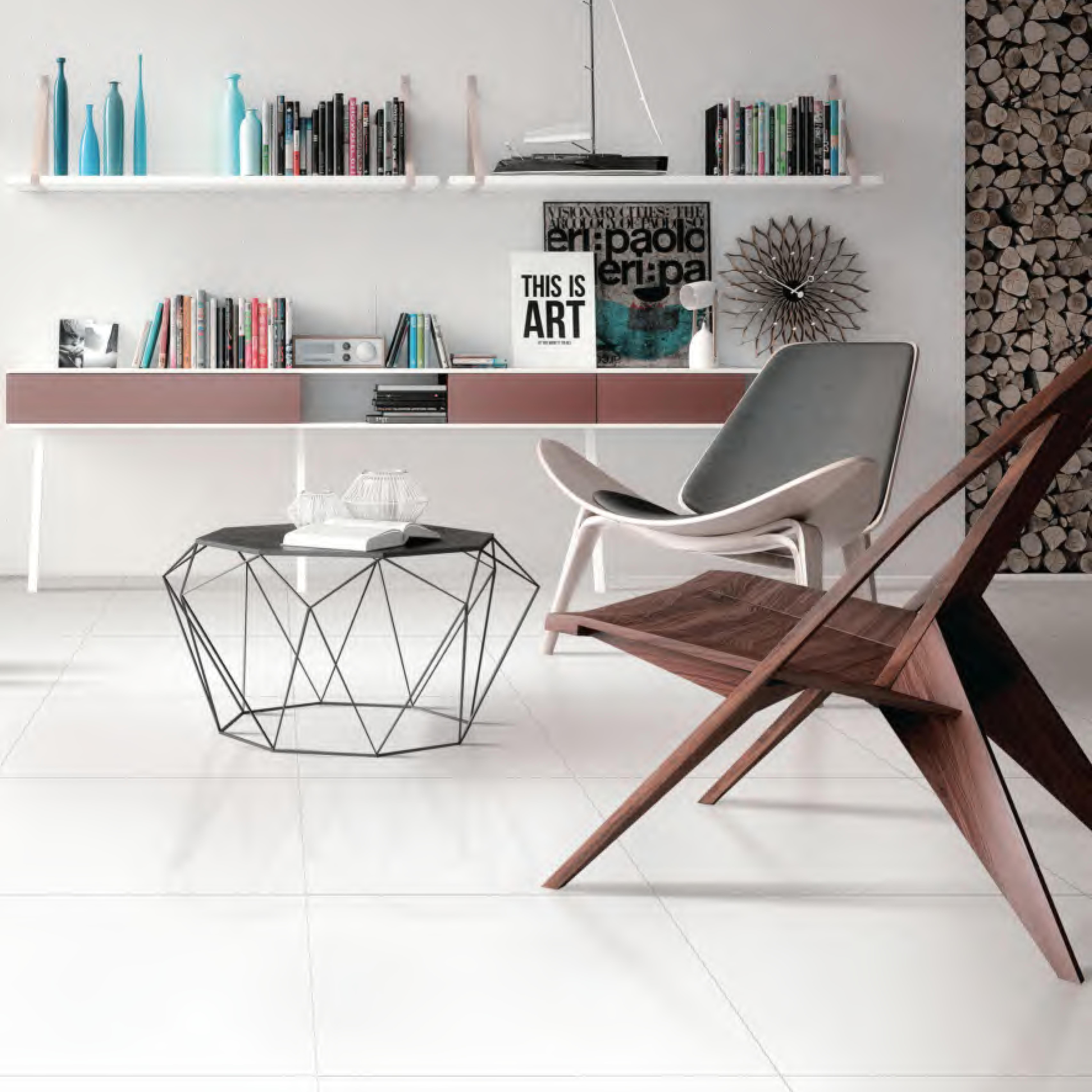 600x600mm Polished Finish Light Beige Pure Color Ceramic Tiles for Living Room Floor Wall Interior Decor TQ14 - X63C00T