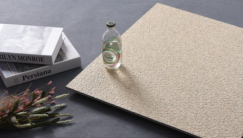 600x600mm, 300x600mm, 300x300mm Textured Light Beige Ecological Paving Stone Ceramic Tiles for Exterior & Interior Decor TQ14 - 68822