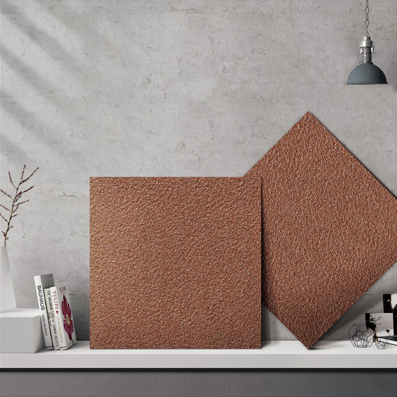 600x600mm, 300x600mm, 300x300mm Textured Brown Ecological Paving Stone Ceramic Tiles for Residential & Outdoor Living Space Decor TQ14 - 68827