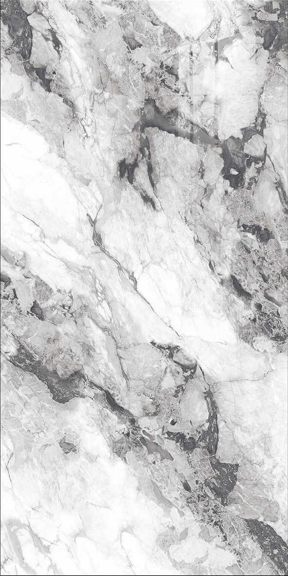 600x1200mm Gold - Plated Bright Surface Grey - White Marble - Look Ceramic Tiles for Interior Decor TQ15 - J - EBJS60056