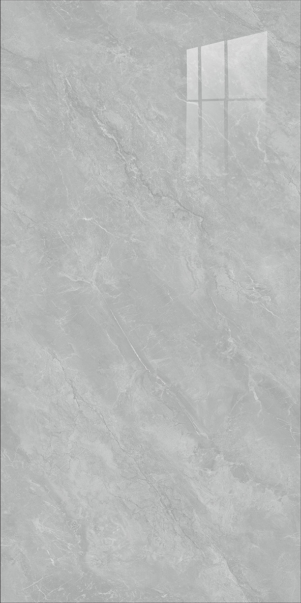 600x1200mm Gold - Plated Bright Surface Light Grey Marble - Look Ceramic Tiles for Interior Decor TQ15 - J - EBJS6012801