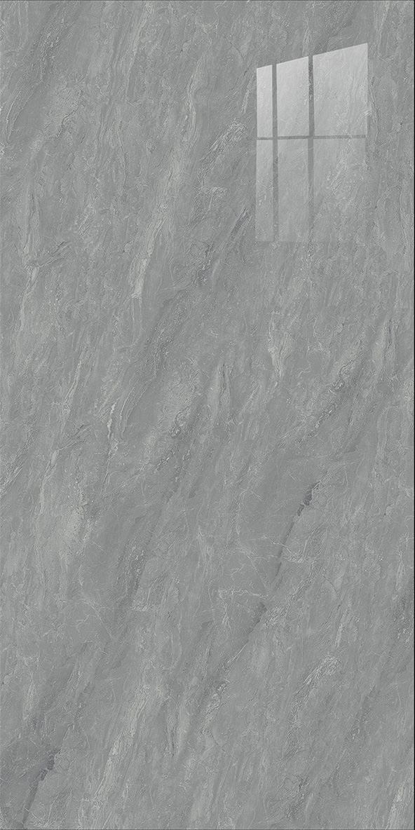 600x1200mm Gold - Plated Bright Surface Light Grey Marble - Look Ceramic Tiles for Interior Decor TQ15 - J - EBJS6012806