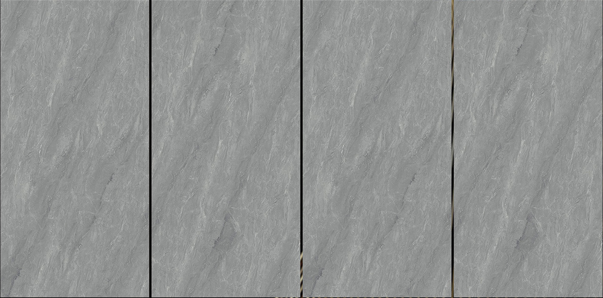 600x1200mm Gold - Plated Bright Surface Light Grey Marble - Look Ceramic Tiles for Interior Decor TQ15 - J - EBJS6012806