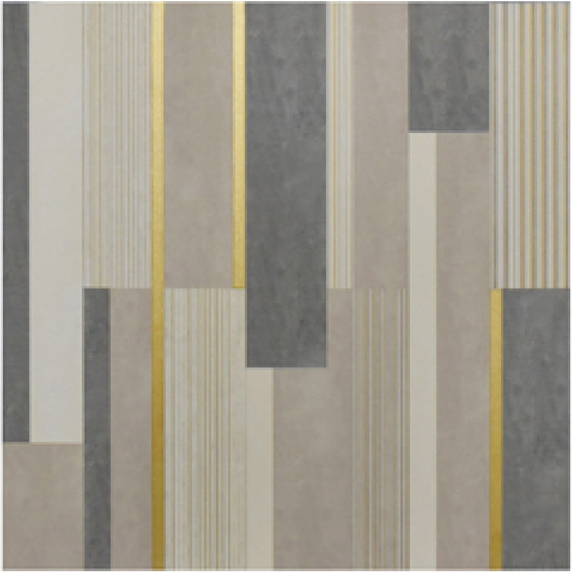 600x600mm Grey - Beige Striped Pattern Ceramic Tiles with Gold Accents for Office Decor TQ16 - 2CX6060 - 2123