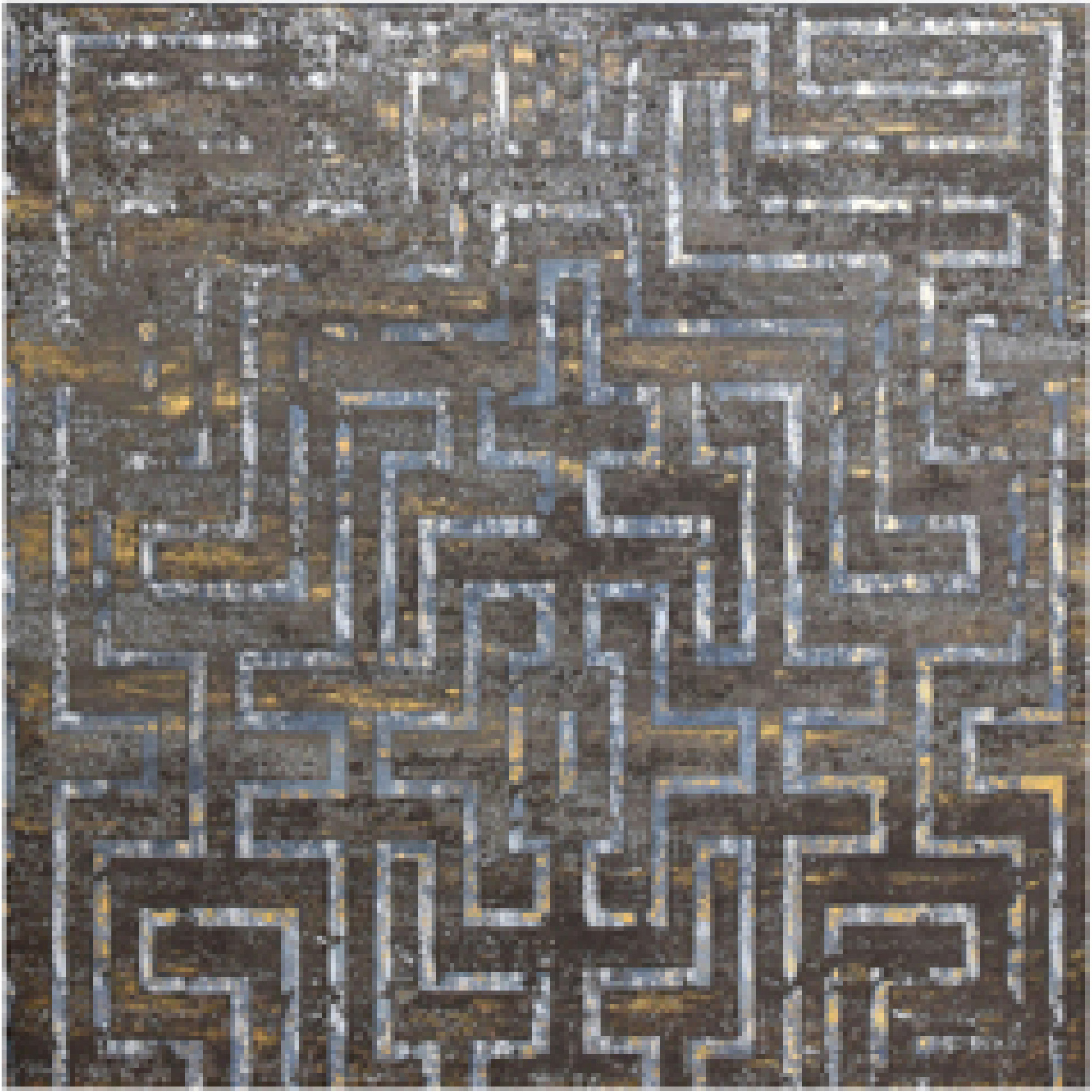 600x600mm Brown - Grey Geometric Pattern Ceramic Tiles for Bedroom Decor TQ16 - 3CX6060 - 2130