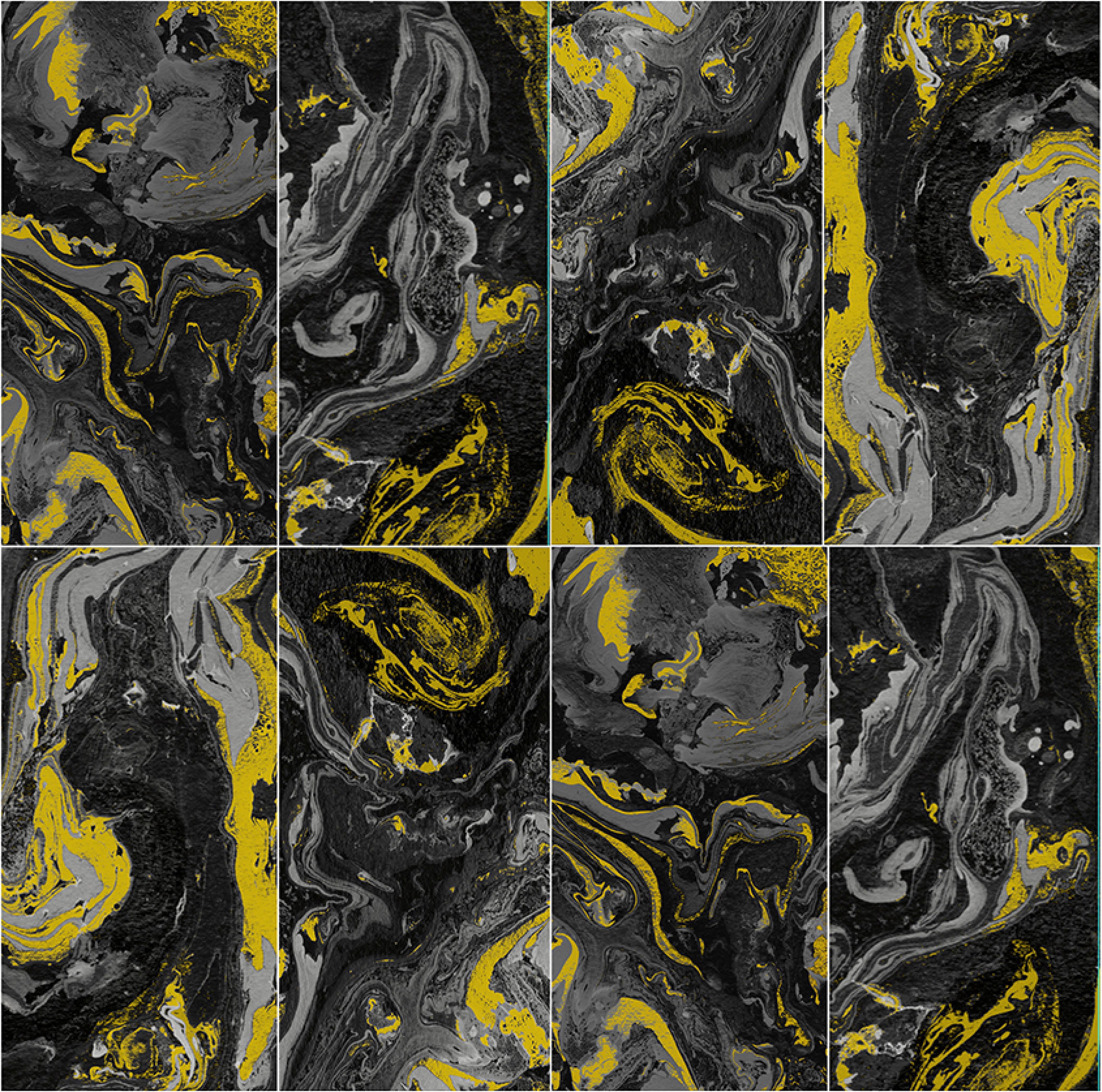 600x1200mm Black - Gold - Yellow Marbled Ceramic Tiles for Living Room Decor TQ16 - 3CS60120 - 2382 - 2384 - 2281