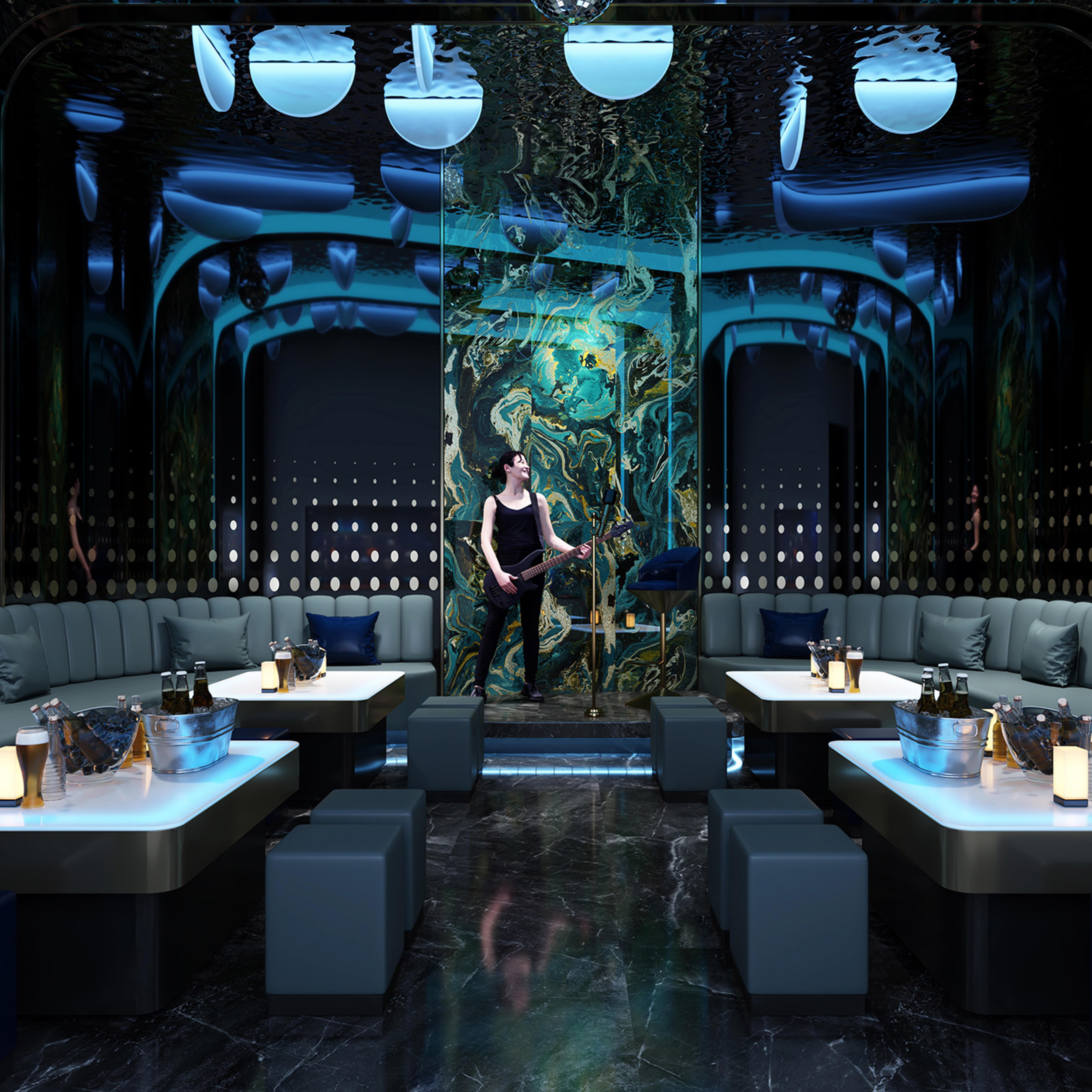 600x1200mm Blue - Green - Gold Marbled Ceramic Tiles for Nightclub Decor TQ16 - 3CS60120 - 2533 - 2534 - 2535 - 2279