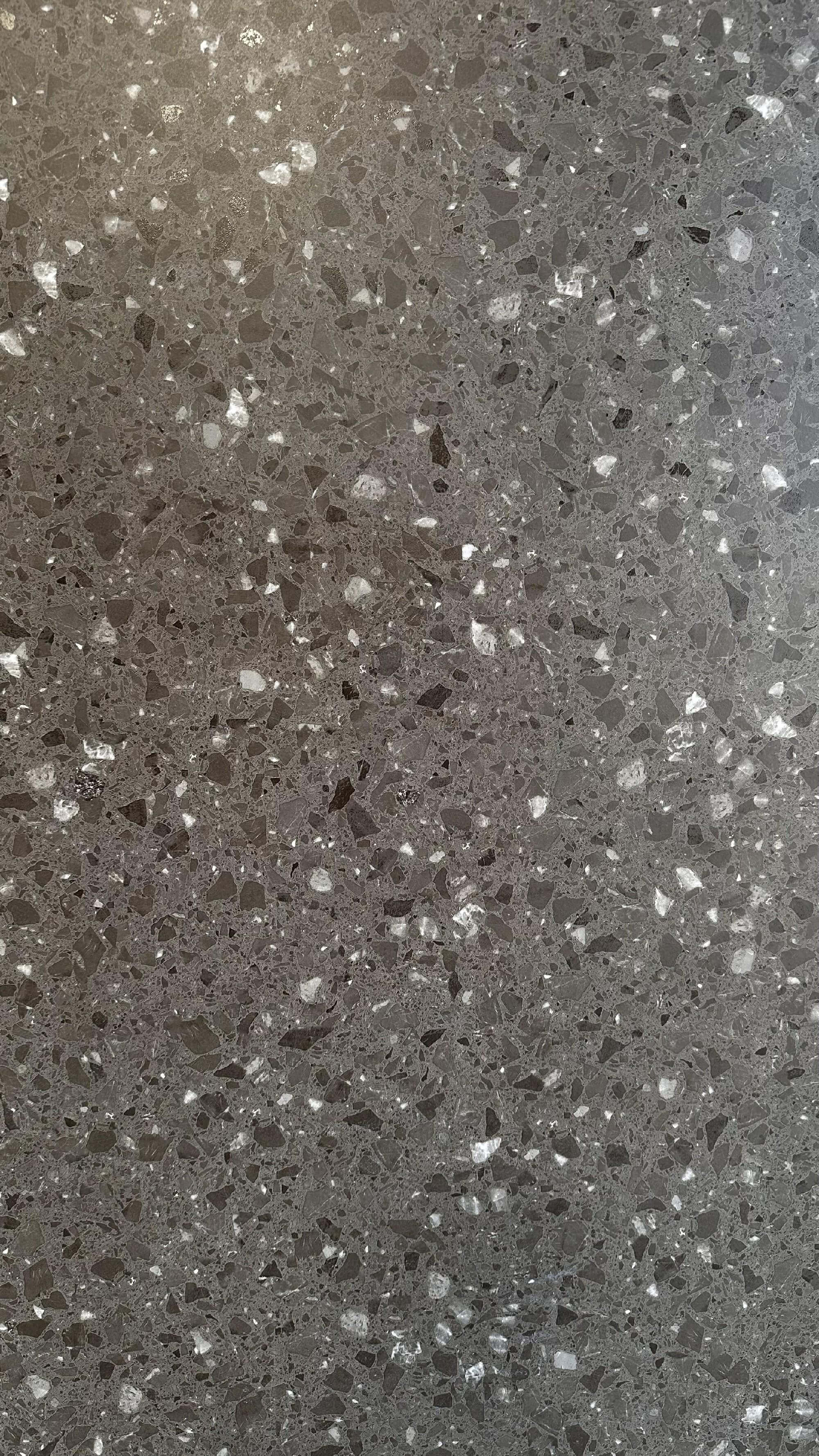900x1800mm Dark Grey Terrazzo - Like Sintered Stone Tiles for Living Rooms TQ08 - 9189662Y