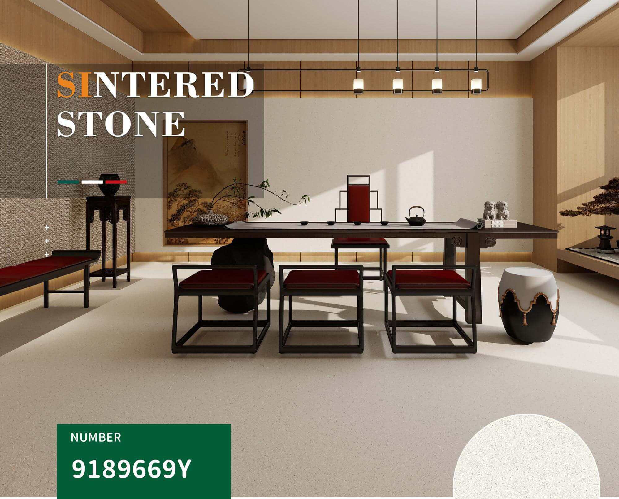 900x1800mm Light Beige Terrazzo - Like Sintered Stone Tiles for Dining Rooms TQ08 - 9189669Y