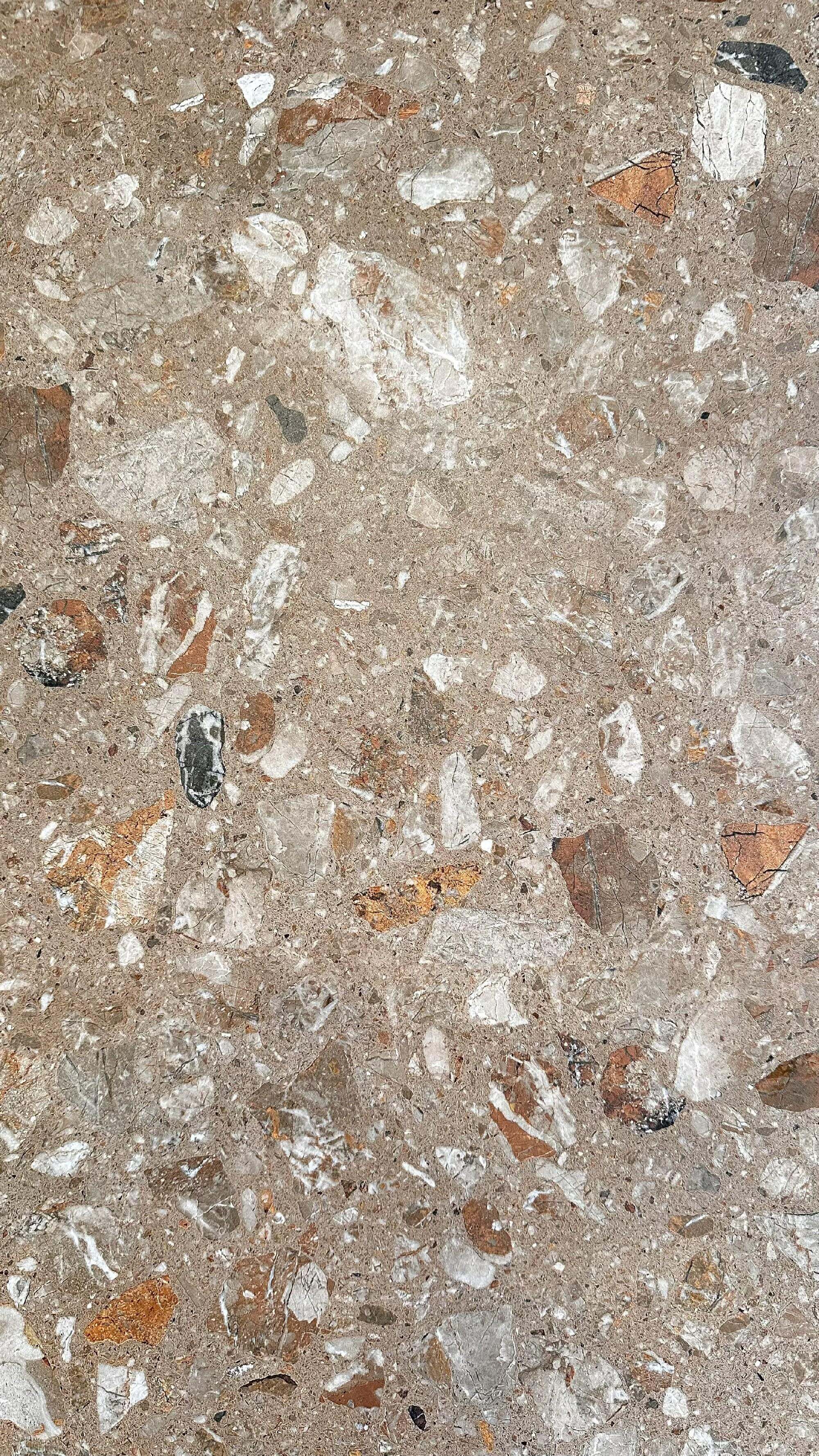 900x1800mm Brown Terrazzo - Like Sintered Stone Tiles for Living Rooms TQ08 - 9189671Y