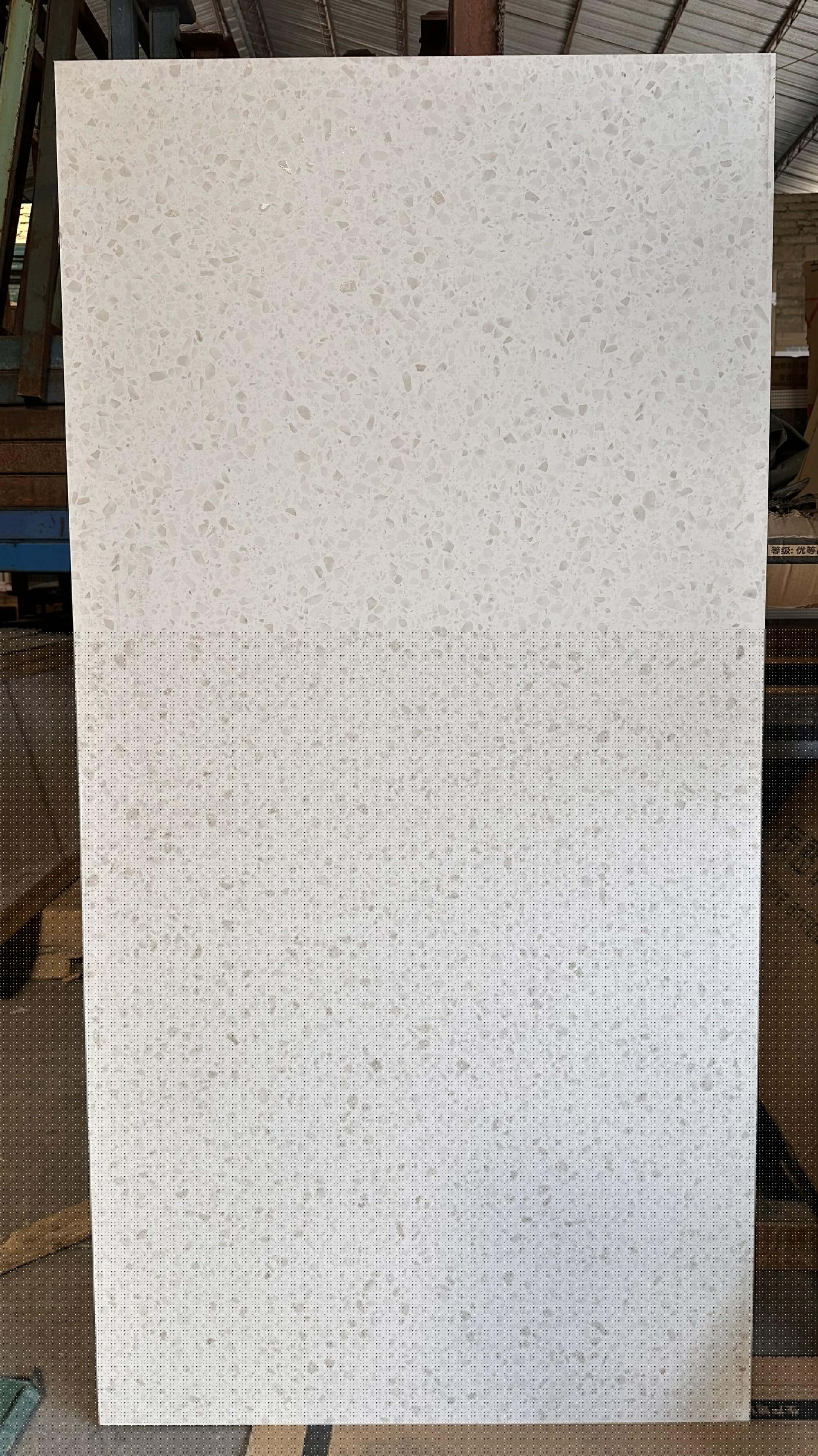 900x1800mm White Terrazzo - Like Sintered Stone Tiles for Dining Rooms TQ08 - 9189673Y