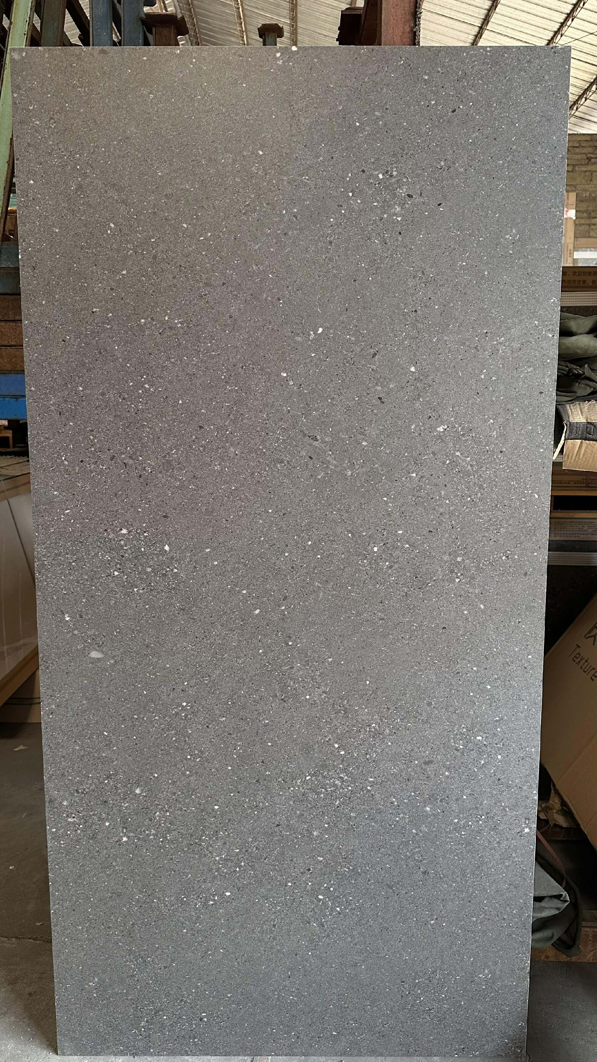 900x1800mm Dark Grey Sintered Stone Tiles for Interior Spaces TQ08 - 9189675Y