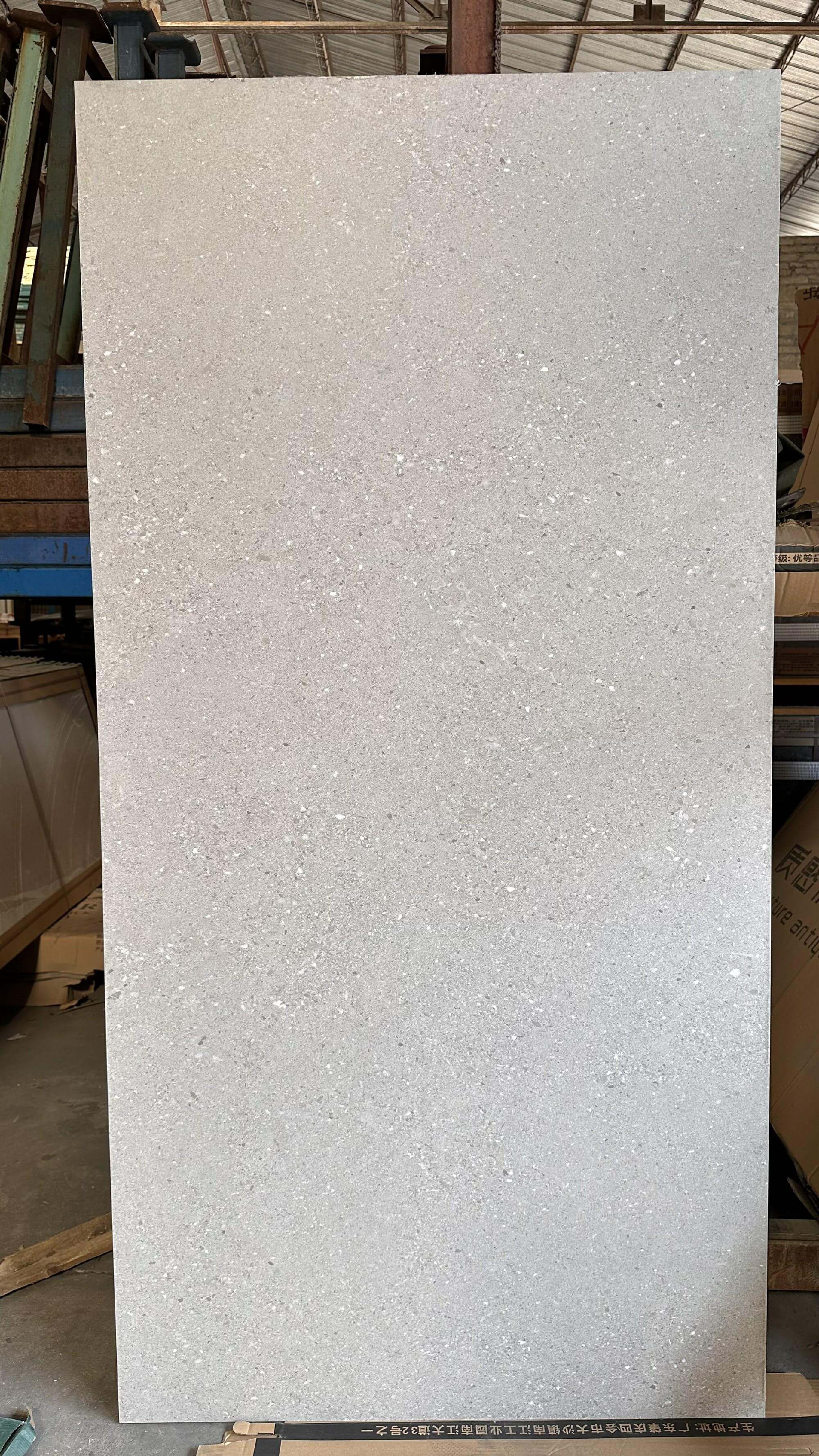 900x1800mm Light Grey Sintered Stone Tiles for Living Rooms TQ08 - 9189676Y