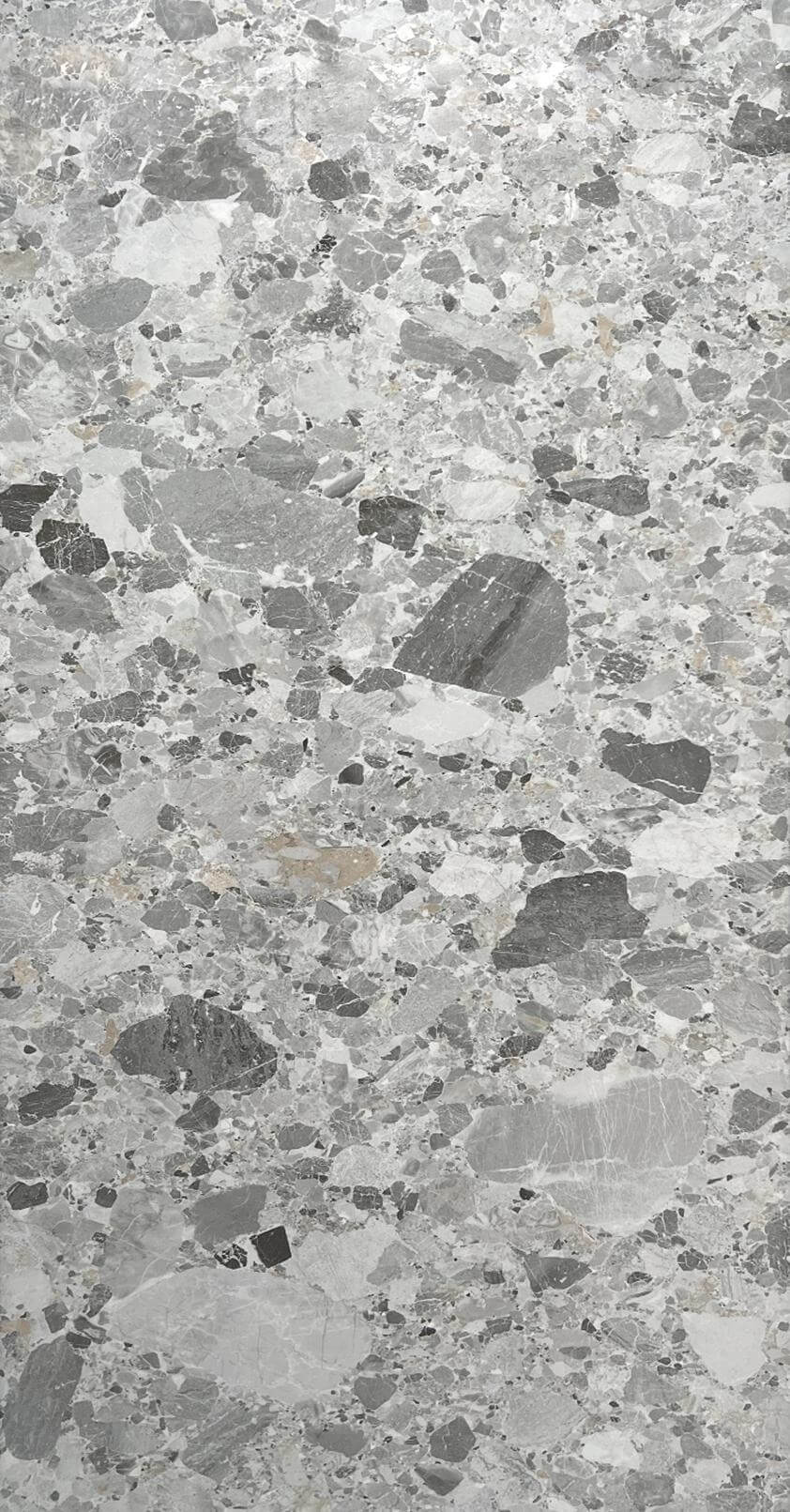 900x1800mm Grey Terrazzo - Like Sintered Stone Tiles for Commercial Spaces TQ08 - 98090064