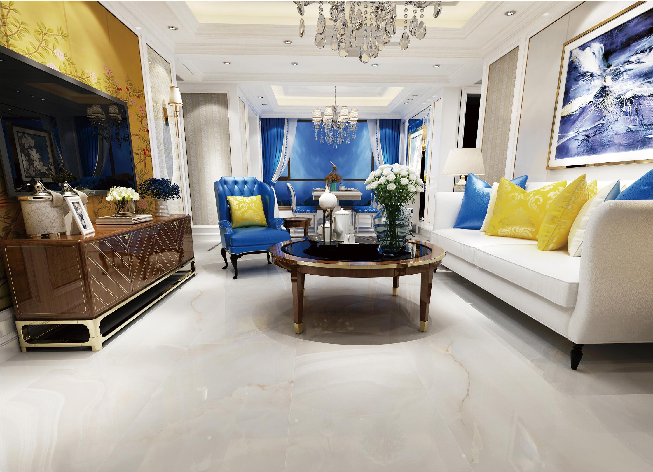 1200x2000mm White Marble - Look Tiles for Living Rooms TQ32 - WML1220